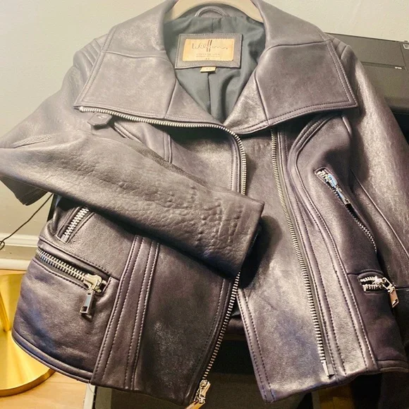 Vintage Wilsons Leather Womens XS Leather Moto Jacket - Picture 4 of 4